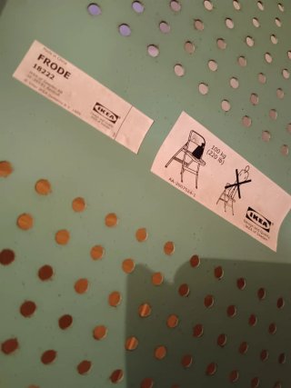 Sedia pieghevole IKEA Frode fuori catalogo