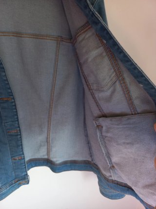 Chaqueta Vaquera Violeta by Mango Talla L