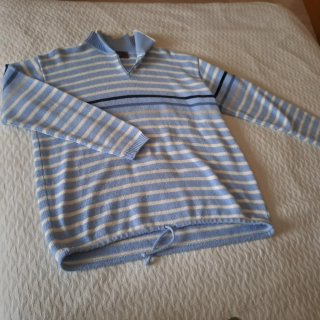 Jersey Náutico Rayas Azul y Blanco Talla XXL