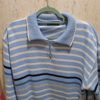 Jersey Náutico Rayas Azul y Blanco Talla XXL