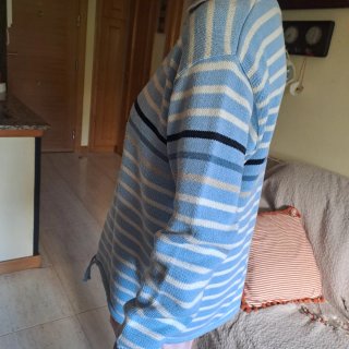 Jersey Náutico Rayas Azul y Blanco Talla XXL