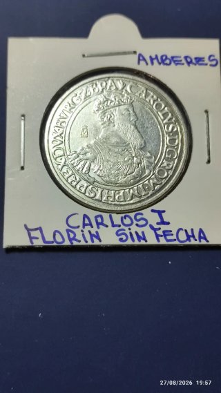 Moneda Carlos I Florin Sin Fecha