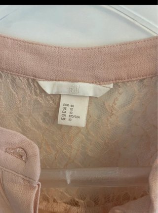 Maglia H&M rosa con pizzo