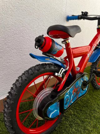 Bicicleta Infantil Spiderman Roja