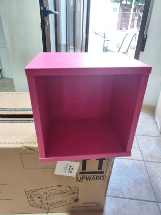 Pacchetto 2 Cubi da Parete/Scaffali Modulari (Rosa)
