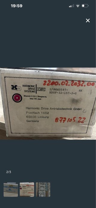 Sistema Harmonic Drive HDUF-32-157-2-G
