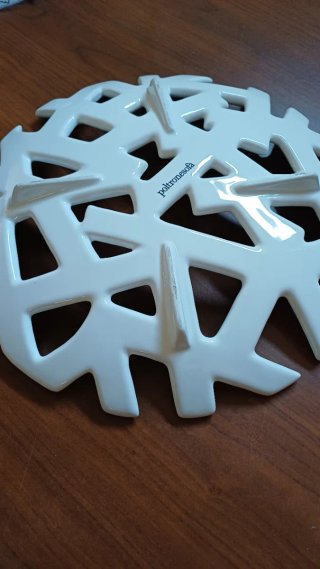 Centrotavola / Svuotatasche Ceramica Bianco