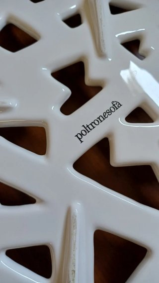 Centrotavola / Svuotatasche Ceramica Bianco
