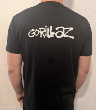 CAMISETA NEGRA - GORILLAZ - TALLA XL y más