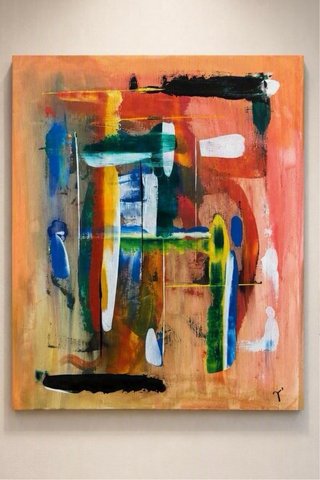 Obra de arte abstracta contemporánea original