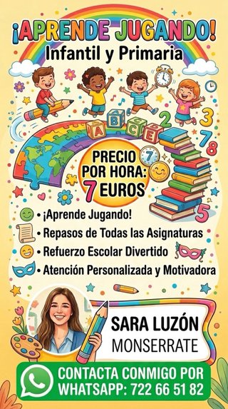 Clases particulares para niños/as en Petrer y Elda