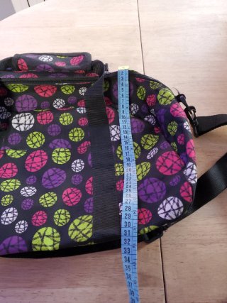 Bolsa de deporte con círculos, está nueva