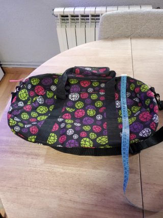 Bolsa de deporte con círculos, está nueva