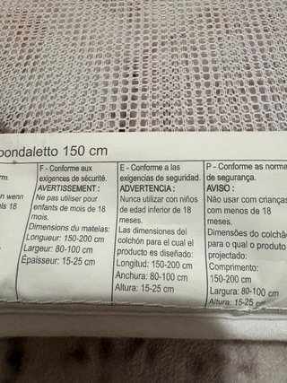 Barandilla de Cama Prenatal Blanca