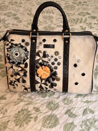 Bolso de mano Gucci Floral Applique Medium Joy