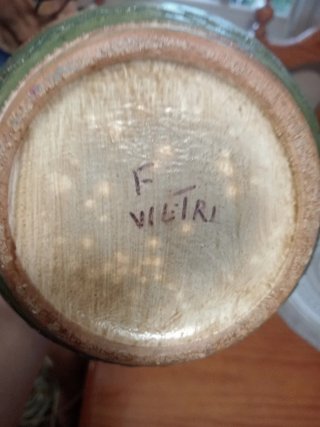 Jarrón Decorativo Italiano Cerámica