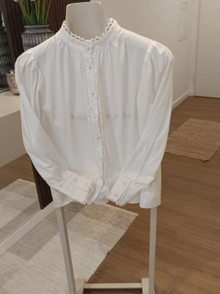 Camisa Zara branca com botões