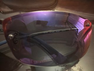 Gafas de sol Ray-Ban plateadas y moradas