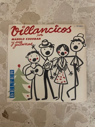 Vinilo 45rpm Villancicos Manolo Escobar