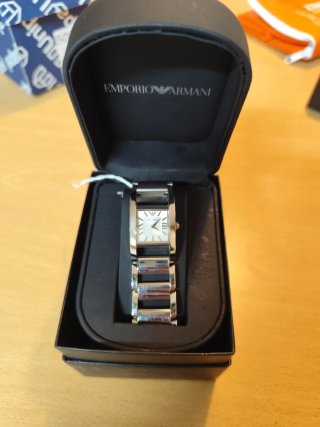 Reloj Emporio Armani Plata y Blanco
