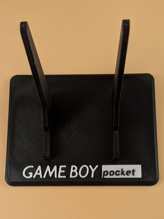 Espositore Game Boy Pocket piatto - Stampato in PLA
