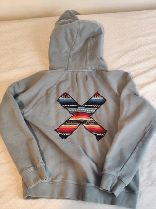 Sudadera Blue Banana gris verdoso talla xs niño