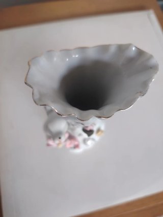 Jarrón Vintage Porcelana Corzo Flores