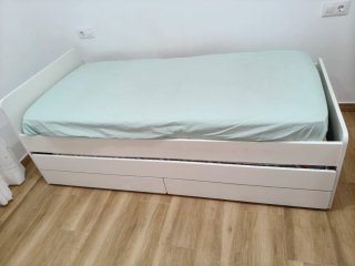 Cama nido Ikea SLAKT con cajones