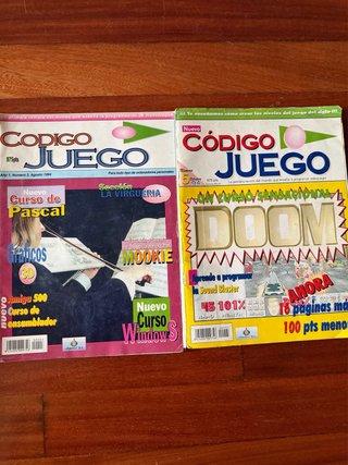 Lote 2 revistas Código Juego — Nº 3 y Nº 5 — 1994