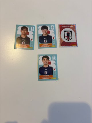 Cartas Panini Mundial FIFA 2022 Japón por unidad