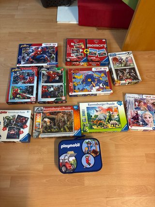 Lote Puzzles Spiderman, Ravensburger, Disney