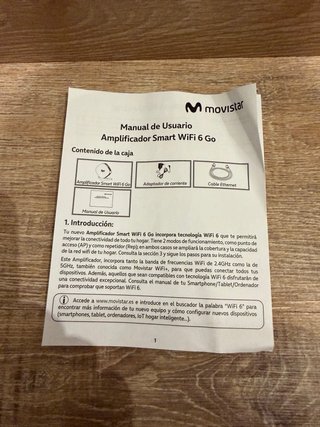 Amplificador Smart WiFi 6 Go Movistar