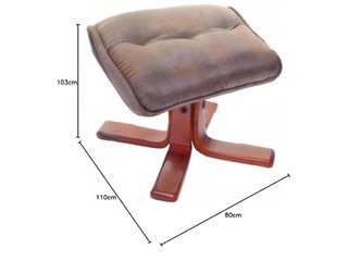 Sillón y reposapiés diseño