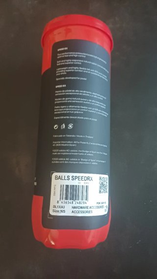 Bolas Padel Adidas Speed RX (3 uds) 3 botes
