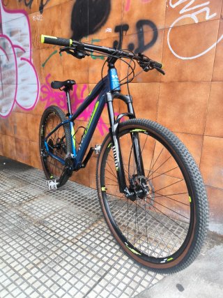Bicicleta de Montaña Wolfbike Azul.