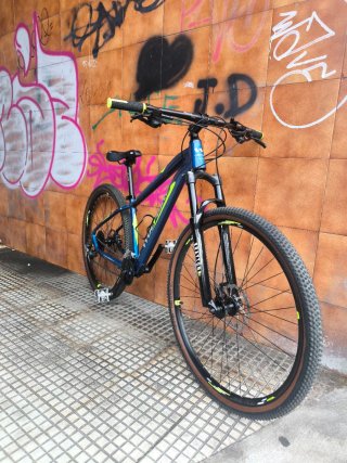 Bicicleta de Montaña Wolfbike Azul.