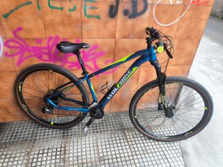 Bicicleta de Montaña Wolfbike Azul.