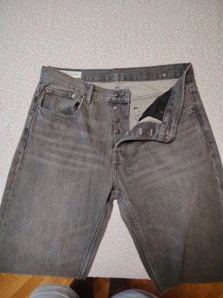 Pantalón vaquero chico ZARA gris buggy