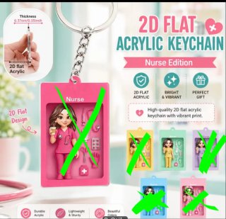 Portachiavi Nurse con accessori