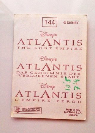Cromo 144 Atlantis El Imperio Perdido Panini