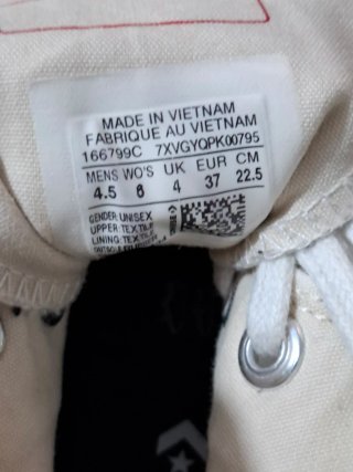 Converse Bianche Tg 37