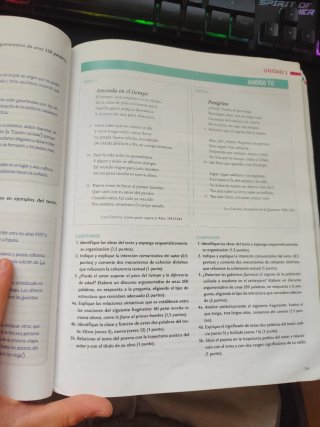Lengua castellana y literatura, 2 BACH.