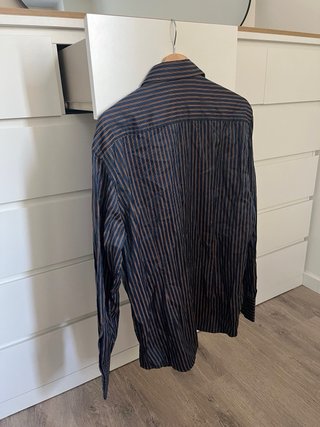 Camisa El Corte Inglés Rayas Azul/Marrón