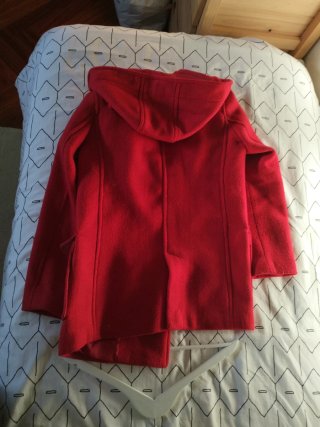 Abrigo trenca rojo