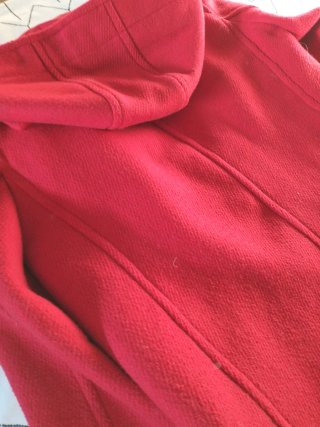 Abrigo trenca rojo