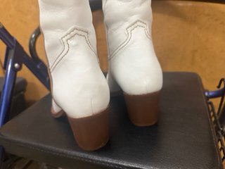 Botines Cowboy Blancos y Marrones