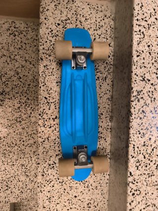 Monopatín mini patinete azul