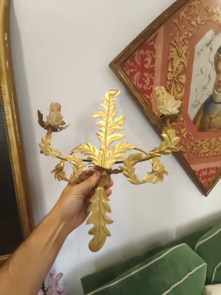 Apliques vintage dorados