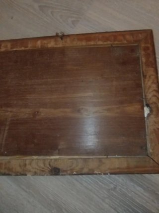 Cuadro antiguo pintado sobre madera