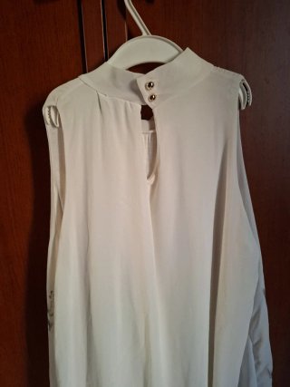 Vestido H&M gasa verano flores mariposas S